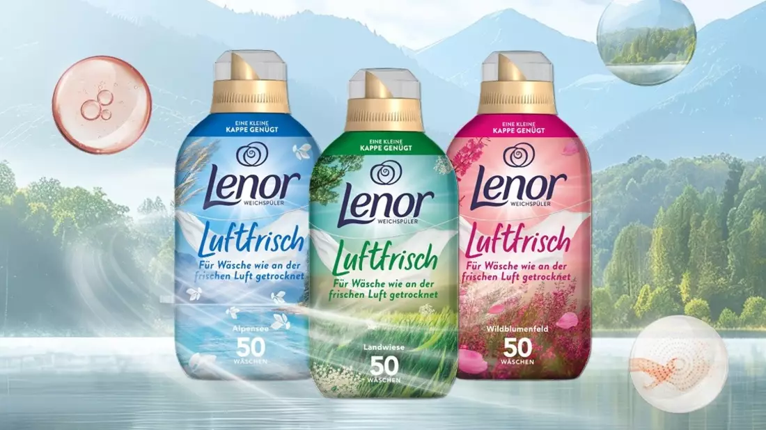 Wie an der frischen Luft getrocknet: Lenor präsentiert neues innovatives Weichspüler-Konzentrat in drei dezenten Düften - Bild: presseportal.de
