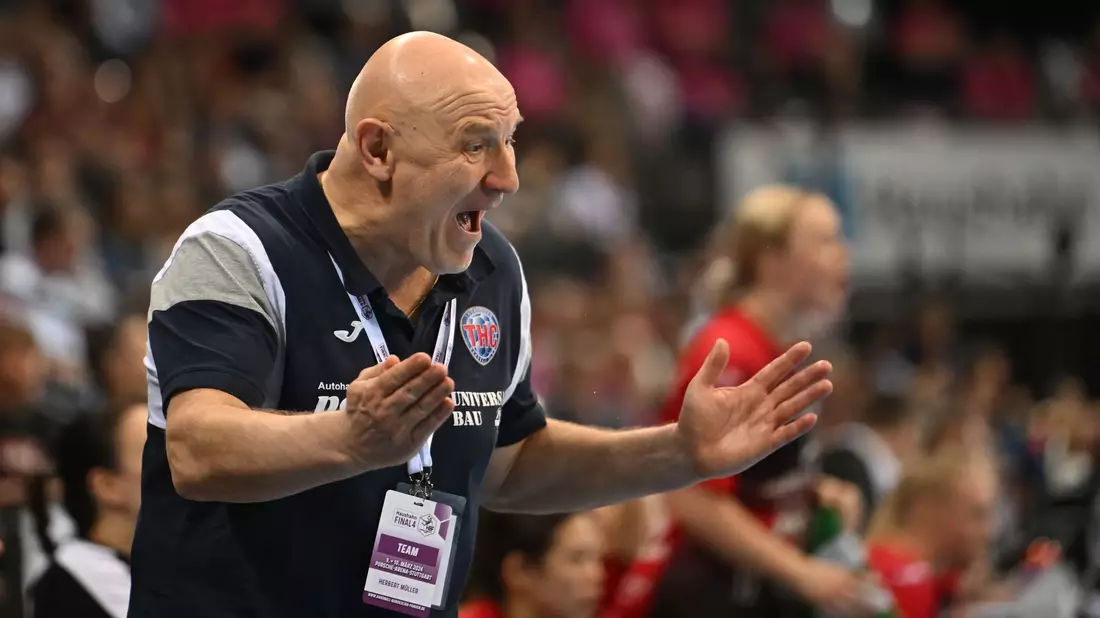 THC-Trainer Herbert Müller macht der HB Ludwigsburg schwere Vorwürfe.  - Bild: Marijan Murat/dpa