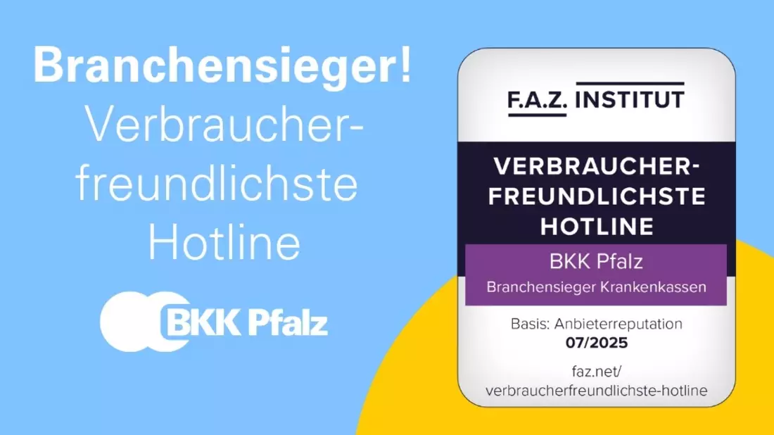 F.A.Z.-Studie: Verbraucherfreundlichste Kundenhotline - BKK Pfalz Branchensieger! - Bild: presseportal.de