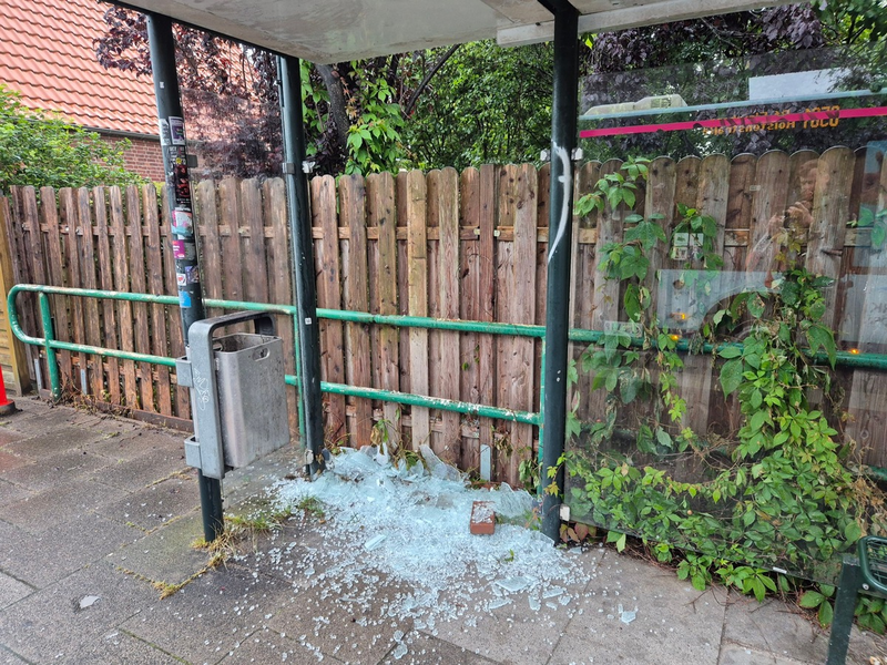 POL-SE: Elmshorn - Polizei sucht Hinweise nach diversen Sachbeschädigungen in einer Nacht an Fahrzeugen, Bushaltestellen und Blitzeranhänger - Foto: presseportal.de