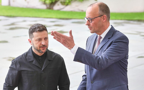 Wolodymyr Selenskyj und Friedrich Merz (Archiv) - Foto: über dts Nachrichtenagentur