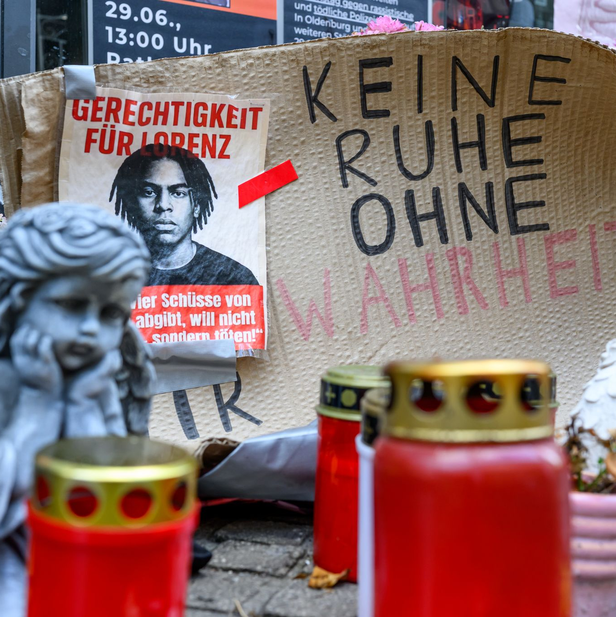 Der 21-jährige Lorenz wurde von einem Polizisten erschossen - bald ist klar, ob Anklage gegen den Beamten erhoben wird oder nicht. (Archivbild) - Foto: Izabela Mittwollen/dpa