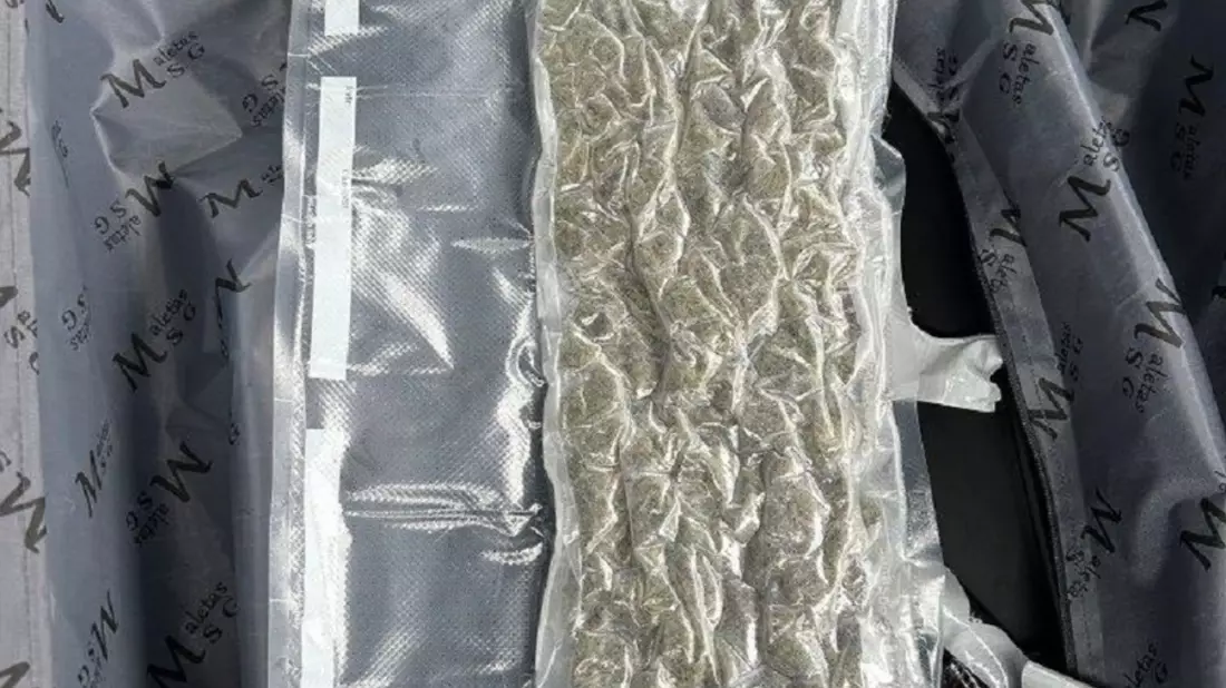 HZA-HN: Marihuana im Kuriergepäck/ 300 Gramm Rauschgift sichergestellt - Bild: presseportal.de