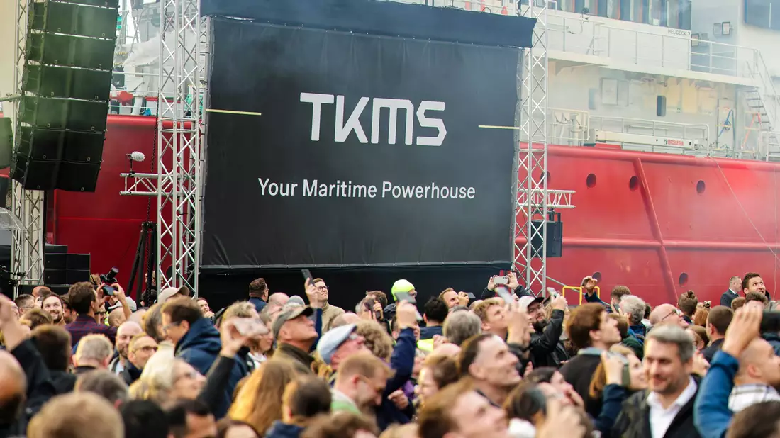Die Aktionärinnen und Aktionäre von TKMS sollen am Freitag für die Verselbstständigung der Thyssenkrupp-Marineschiffbausparte stimmen. (Archivbild) - Bild: Frank Molter/dpa