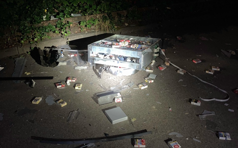 POL-AC: Freistehender Zigarettenautomat gesprengt - Täter flüchtig - Foto: presseportal.de