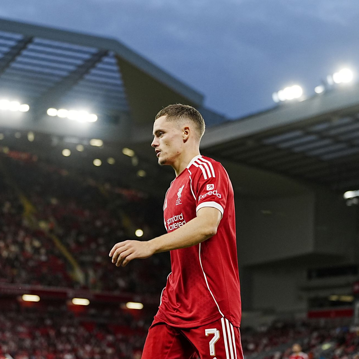 Im Community Shield gegen Crystal Palace könnte Florian Wirtz am Sonntag seinen ersten Titel mit Liverpool gewinnen. - Foto: Peter Byrne/PA Wire/dpa