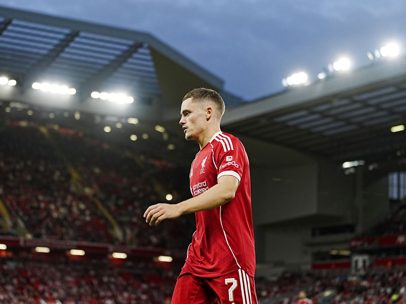 Im Community Shield gegen Crystal Palace könnte Florian Wirtz am Sonntag seinen ersten Titel mit Liverpool gewinnen. - Foto: Peter Byrne/PA Wire/dpa
