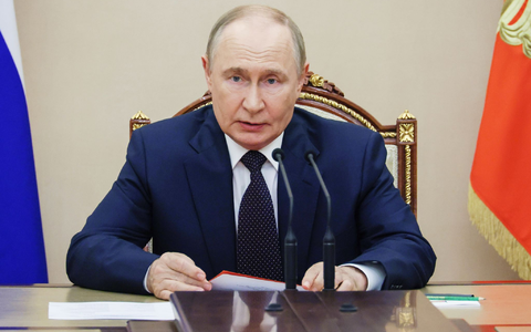 Kremlchef Putin spricht mit Nachbarstaaten und Verbündeten. - Foto: Sergei Ilyin/Pool Sputnik Kremlin via AP/dpa