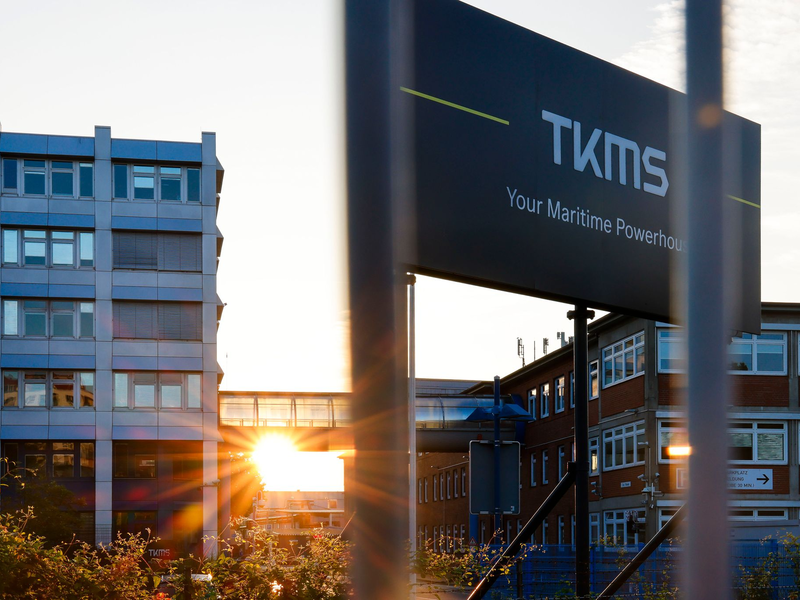 In Kiel hat TKMS seinen Sitz. Dort ist auch der größte Werftstandort des Schiffbauers. - Foto: Frank Molter/dpa