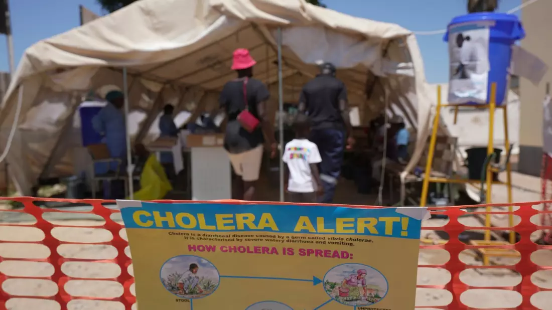 Ein Behandlungszentrum für Cholera-Patienten (Archivbild) - Bild: Tsvangirayi Mukwazhi/AP/dpa