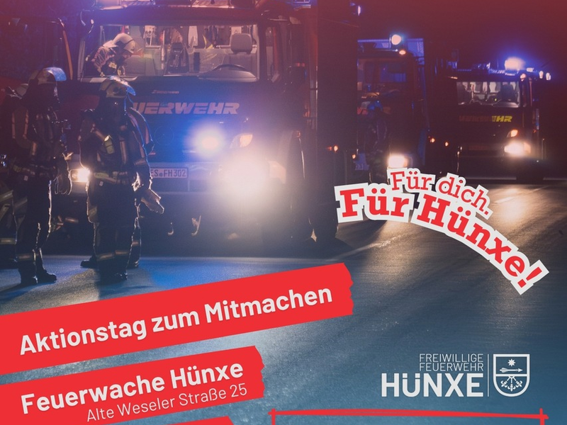 FW Hünxe: Entdecke das Feuer in dir - Aktionstag der Einheit Hünxe lädt zum Mitmachen ein - Foto: presseportal.de
