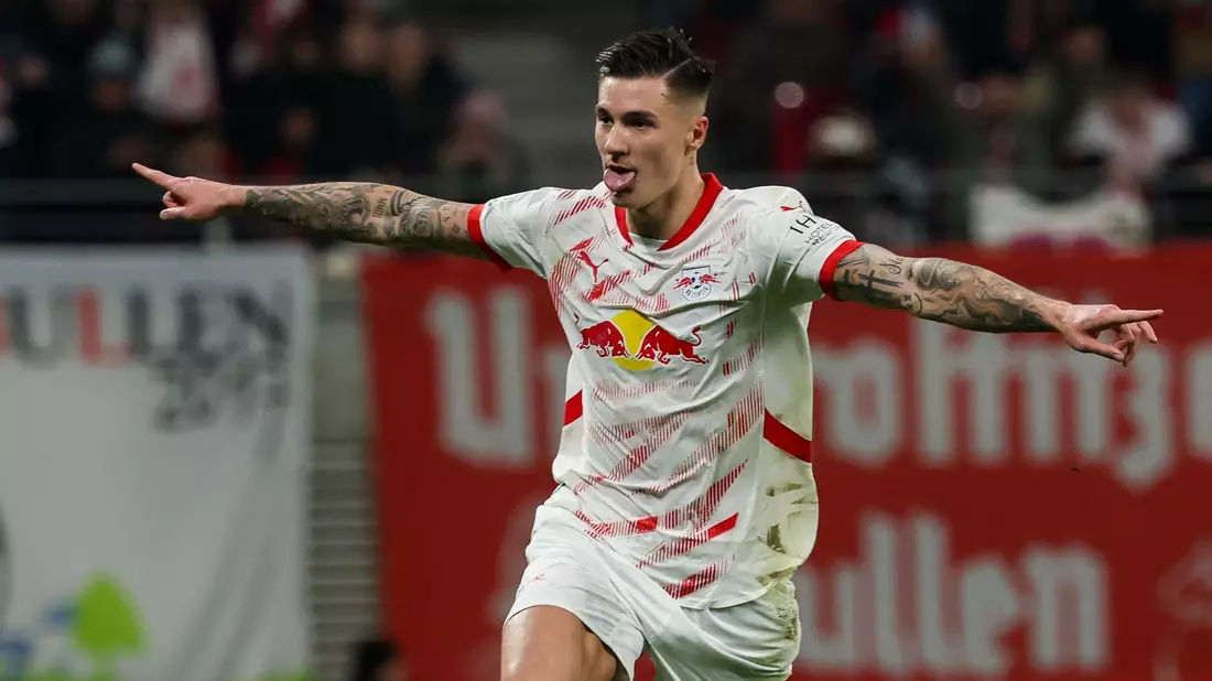 Benjamin Sesko jubelt künftig für Manchester United - Bild: Jan Woitas/dpa