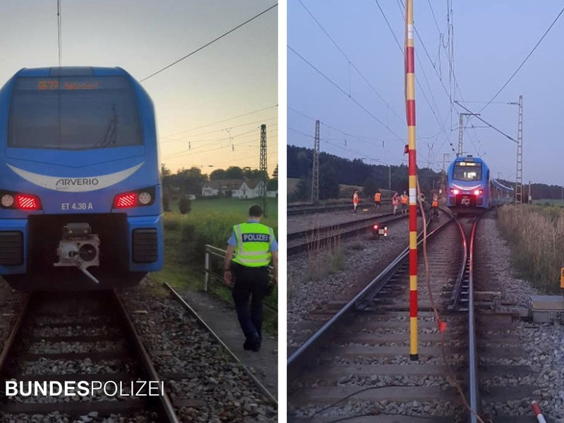 Bundespolizeidirektion München: Skalpell, Verkehrsdelikt, Bahn auf stromlosen Gleis und, und, und ... - Foto: presseportal.de