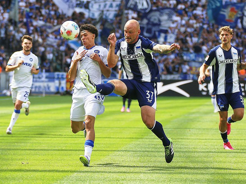 Hertha BSC - Karlsruher SC am 10.08.2025 - Foto: über dts Nachrichtenagentur