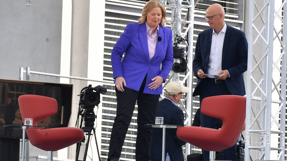 Bas beim Sommerinterview der ARD.  - Foto: Paul Zinken/dpa