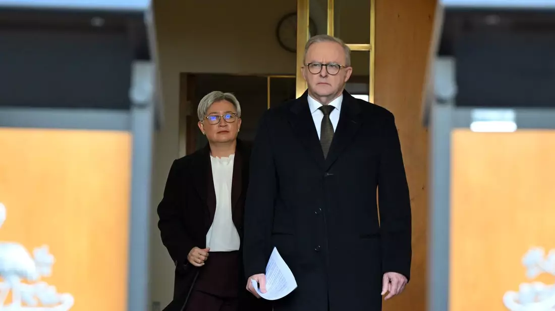 Australiens Premier Anthony Albanese schließt sich Frankreich und Kanada an. - Bild: Mick Tsikas/AAP/dpa
