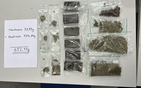 POL-DA: Bensheim: Insgesamt mehr als ein halbes Kilo Marihuana und Haschisch beschlagnahmt/Zwei Jugendliche vorläufig festgenommen - Foto: presseportal.de