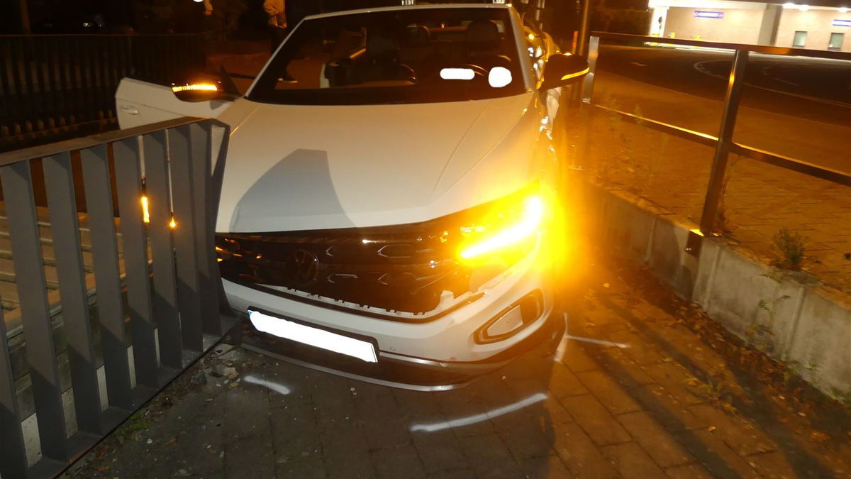 POL-GM: Unfall auf Steinmüllerallee - Fahrer muss Führerschein abgeben - Foto: presseportal.de