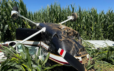 FW-Lohmar: Abgestürztes Kleinflugzeug in Lohmar-Algert - Foto: presseportal.de