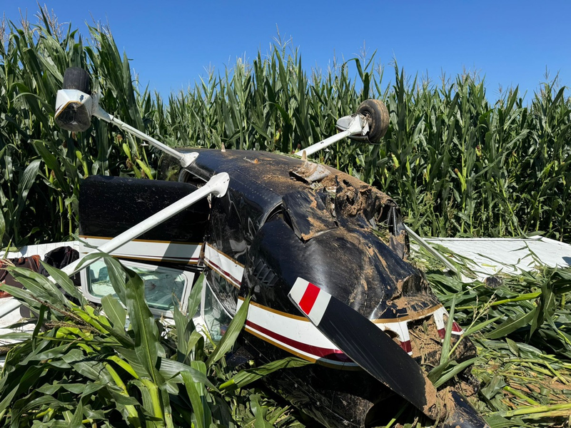 FW-Lohmar: Abgestürztes Kleinflugzeug in Lohmar-Algert - Foto: presseportal.de