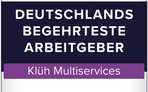 Bestplatzierung im Branchen-Ranking / Klüh erneut begehrtester Arbeitgeber im Facility Management - Foto: presseportal.de Bestplatzierung im Branchen-Ranking / Klüh erneut begehrtester Arbeitgeber im Facility Management - Foto: presseportal.de