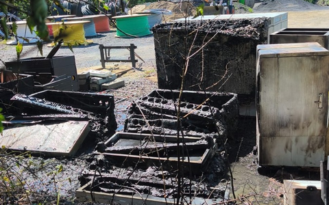 POL-UN: Bönen - Polizei ermittelt nach Brand auf einem Brachgelände im Industriegebiet - Foto: presseportal.de