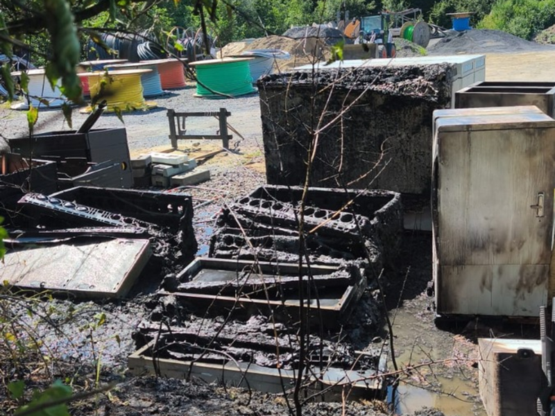 POL-UN: Bönen - Polizei ermittelt nach Brand auf einem Brachgelände im Industriegebiet - Foto: presseportal.de