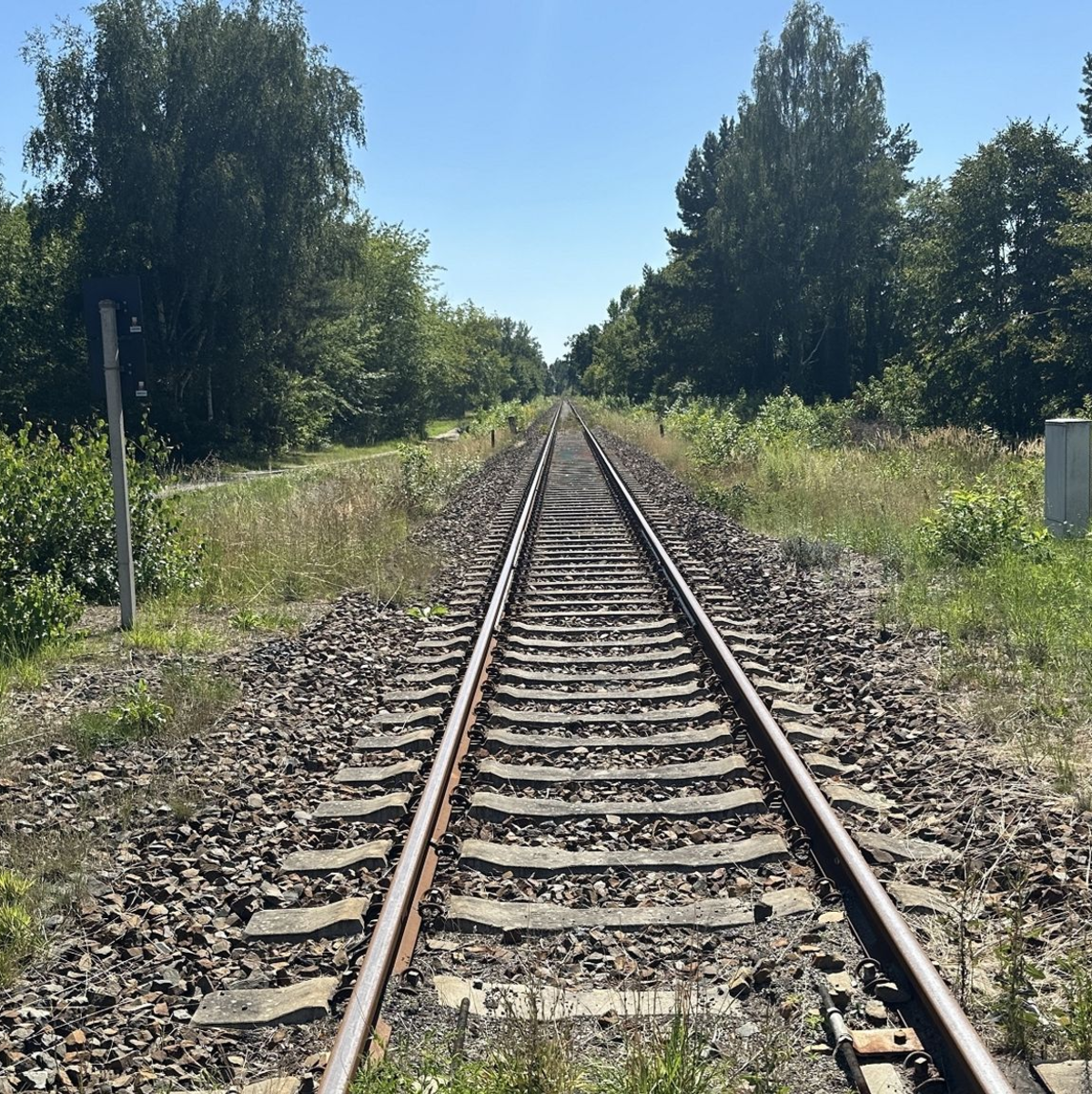 Nahe dieser Bahnstrecke wurde die Leiche des vermissten 13-Jährigen entdeckt. - Foto: Danilo Dittrich/dpa