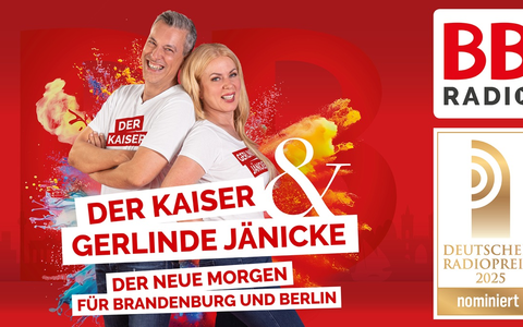 BB RADIO Morgenshow Der Kaiser & Gerlinde Jänicke für Deutschen Radiopreis 2025 nominiert - Foto: presseportal.de