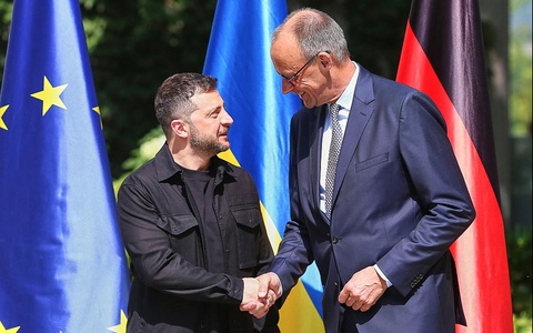 Wolodymyr Selenskyj und Friedrich Merz am 13.08.2025 - Foto: über dts Nachrichtenagentur