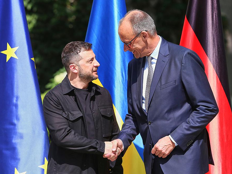 Wolodymyr Selenskyj und Friedrich Merz am 13.08.2025 - Foto: über dts Nachrichtenagentur