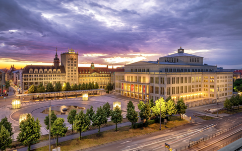 Leipzig - Augustusplatz mit Opernhaus - Foto: Philipp Kirschner über pressetext.de