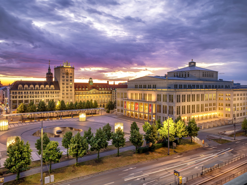 Leipzig - Augustusplatz mit Opernhaus - Foto: Philipp Kirschner über pressetext.de