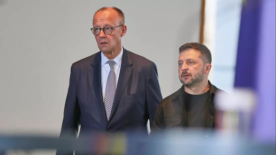 Friedrich Merz und Wolodymyr Selenskyj am 13.08.2025 - Bild: über dts Nachrichtenagentur