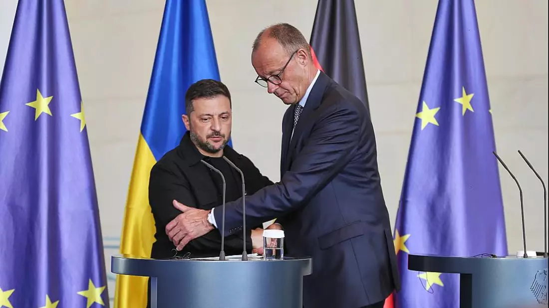 Wolodymyr Selenskyj und Friedrich Merz am 13.08.2025 - Bild: über dts Nachrichtenagentur