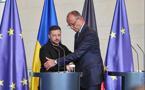 Wolodymyr Selenskyj und Friedrich Merz am 13.08.2025 - Foto: über dts Nachrichtenagentur