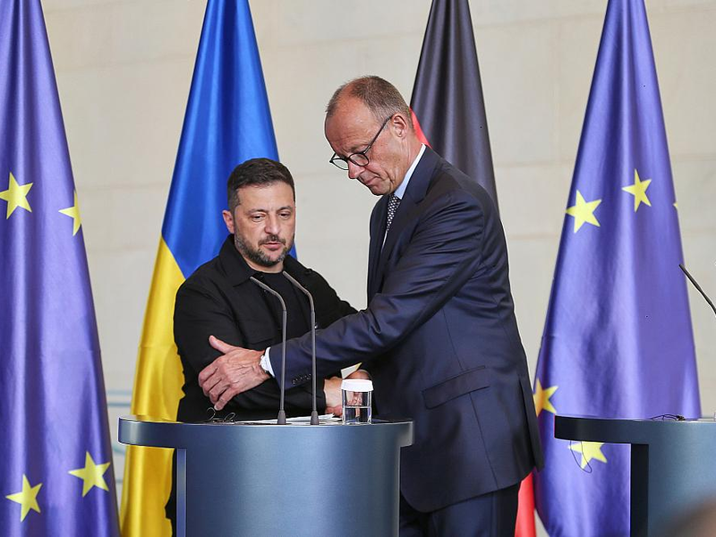 Wolodymyr Selenskyj und Friedrich Merz am 13.08.2025 - Foto: über dts Nachrichtenagentur