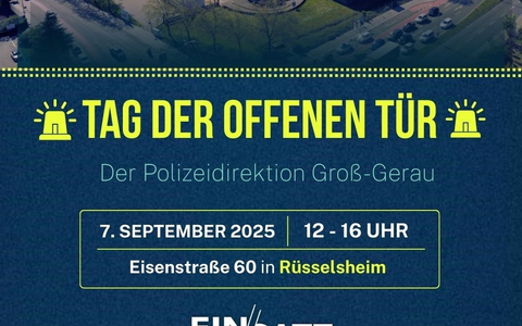 POL-DA: Rüsselsheim: Tag der offenen Tür bei der Polizei am 7. September - Foto: presseportal.de
