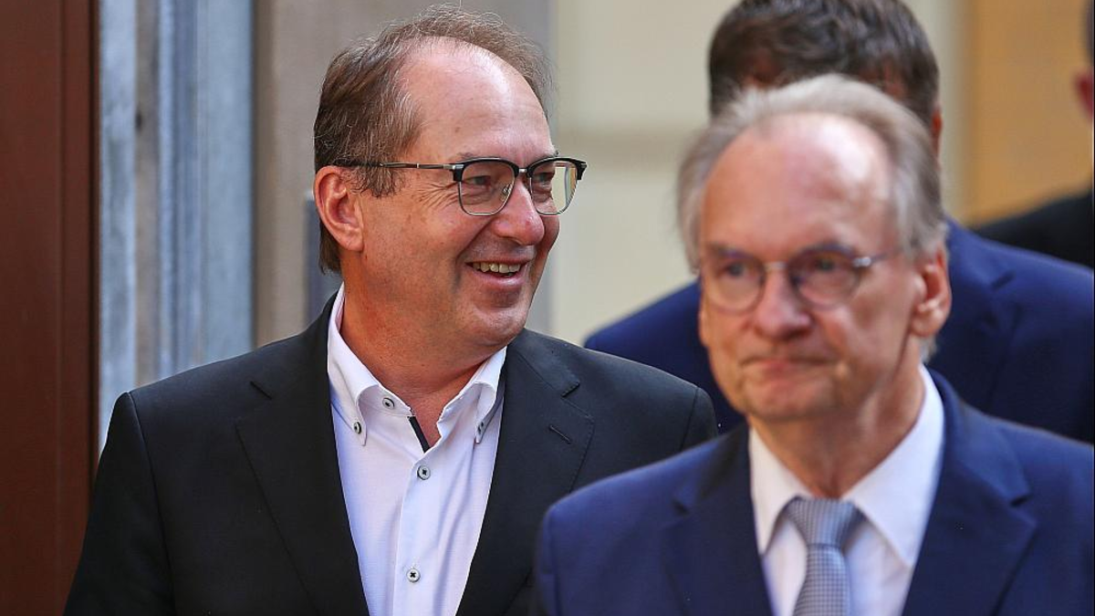 Alexander Dobrindt und Reiner Haseloff am 14.08.2025 - Foto: über dts Nachrichtenagentur