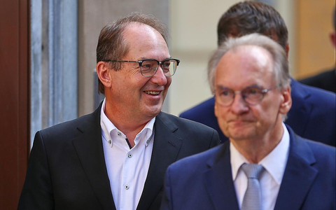 Alexander Dobrindt und Reiner Haseloff am 14.08.2025 - Foto: über dts Nachrichtenagentur Alexander Dobrindt und Reiner Haseloff am 14.08.2025 - Foto: über dts Nachrichtenagentur