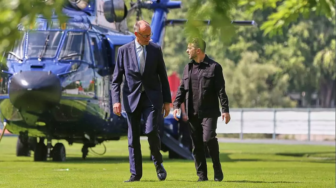 Friedrich Merz und Wolodymyr Selenskyj am 13.08.2025 - Bild: über dts Nachrichtenagentur