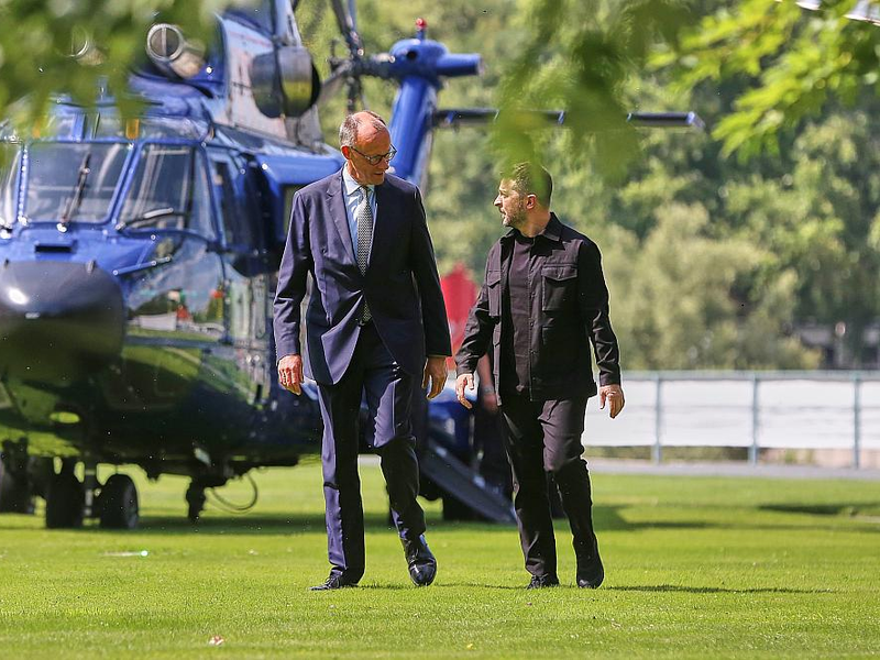 Friedrich Merz und Wolodymyr Selenskyj am 13.08.2025 - Foto: über dts Nachrichtenagentur