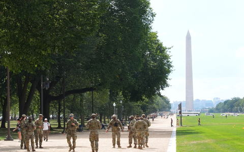 An Trumps Entscheidung, die Nationalgarde in Washington einzusetzen, gibt es reichlich Kritik. (Archivbild) - Foto: Jacquelyn Martin/AP/dpa