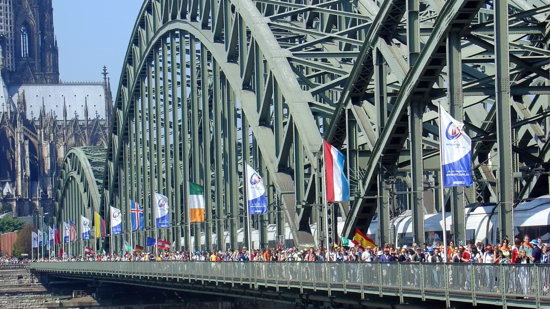 Vor 20 Jahren: Weltjugendtag in Köln - Bild: presseportal.de