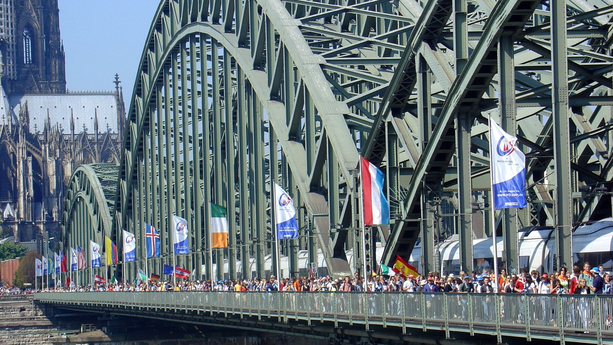 Vor 20 Jahren: Weltjugendtag in Köln - Foto: presseportal.de