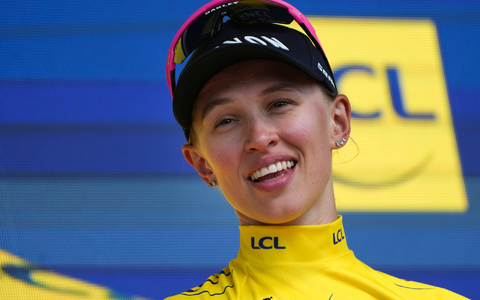 Katarzyna Niewiadoma startet nun nicht bei der Tour de Romandie. - Foto: Peter Dejong/AP/dpa
