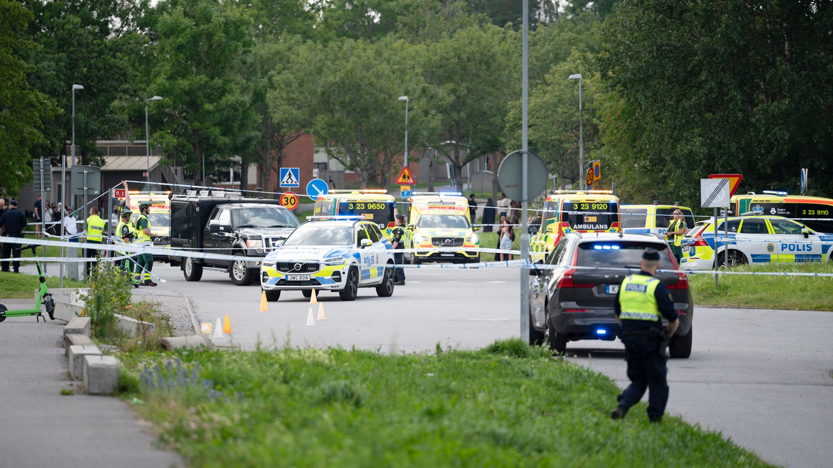 Die Polizei geht aktuell davon aus, dass der Vorfall mit einem kriminellen Netzwerk in Verbindung steht.  - Foto: Filip Grönroos/TT NEWS AGENCY/AP/dpa