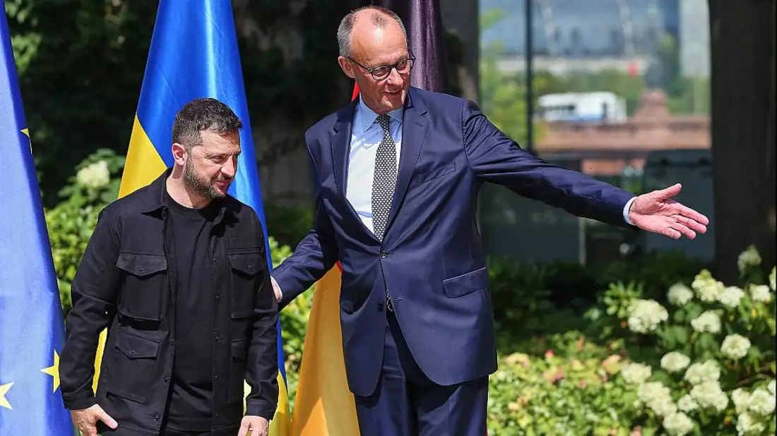 Wolodymyr Selenskyj und Friedrich Merz am 13.08.2025 - Bild: über dts Nachrichtenagentur