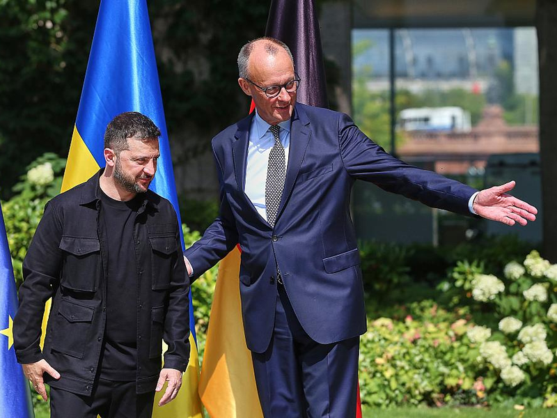Wolodymyr Selenskyj und Friedrich Merz am 13.08.2025 - Foto: über dts Nachrichtenagentur