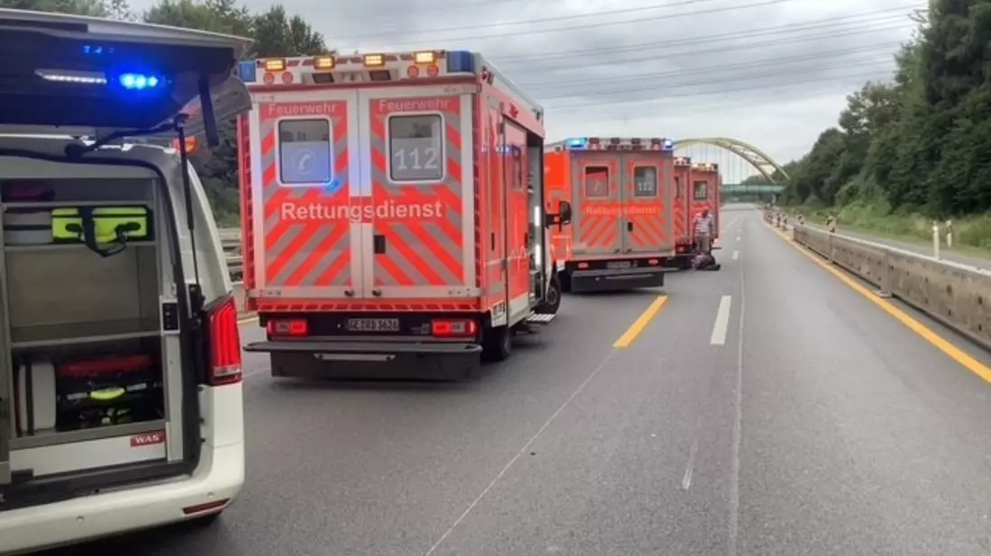 FW-GE: Verkehrsunfall auf BAB2 - Bild: presseportal.de